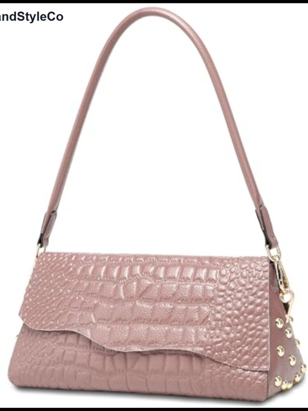 Genuine Leather Crossbody Shoulder Bag Women Crocodile Pattern Purse